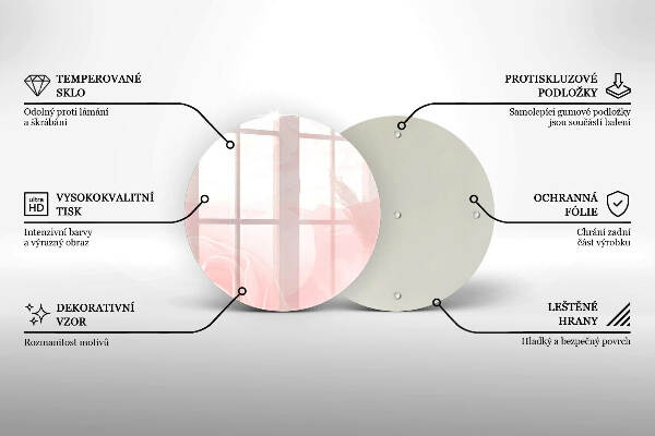 Síri gyertya alátét Pasztell rózsák háttér