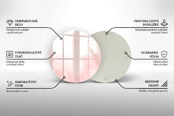 Síri gyertya alátét Pasztell rózsák háttér