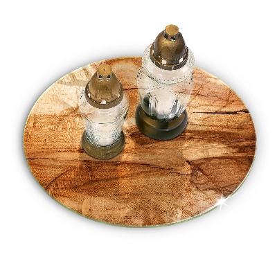 Üveg alátét gyertyákhoz Fa tábla textúra
