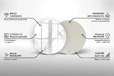Üveg alátét gyertyákhoz Márvány kő háttér