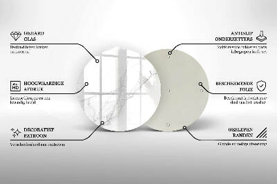 Üveg alátét gyertyákhoz Márvány kő háttér