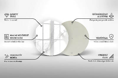 Üveg alátét gyertyákhoz Márvány kő háttér