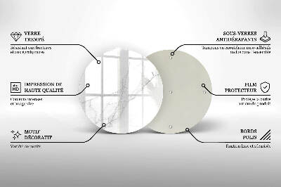 Üveg alátét gyertyákhoz Márvány kő háttér