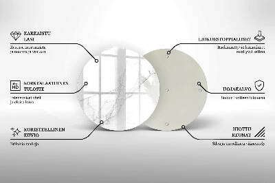 Üveg alátét gyertyákhoz Márvány kő háttér