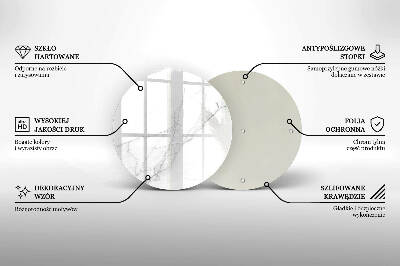Üveg alátét gyertyákhoz Márvány kő háttér