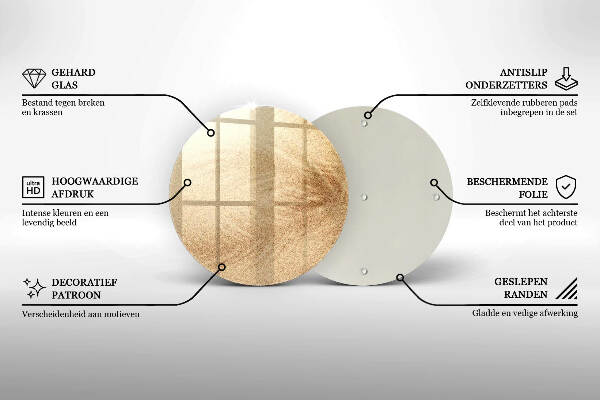 Síri gyertya alátét Homok