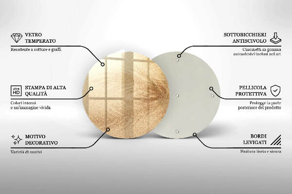 Síri gyertya alátét Homok