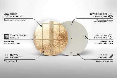 Síri gyertya alátét Homok