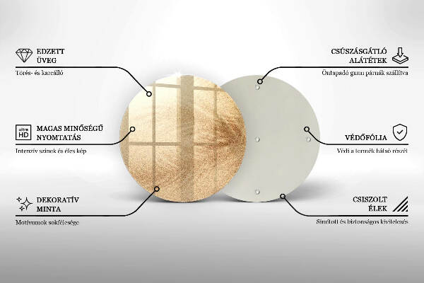 Síri gyertya alátét Homok