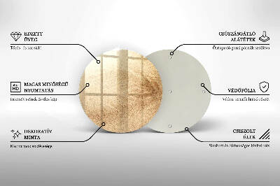 Síri gyertya alátét Homok