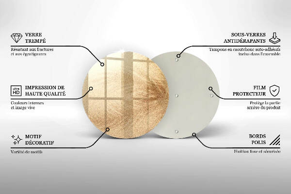 Síri gyertya alátét Homok