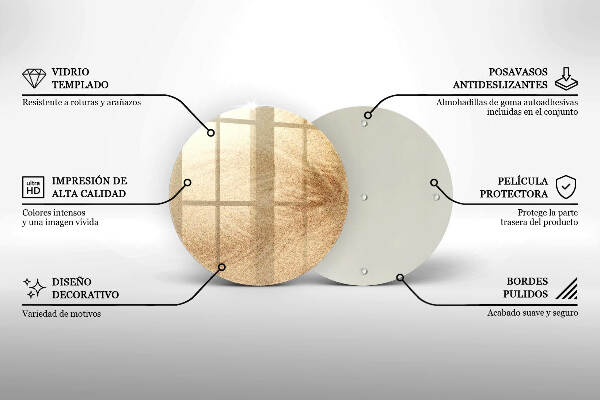 Síri gyertya alátét Homok