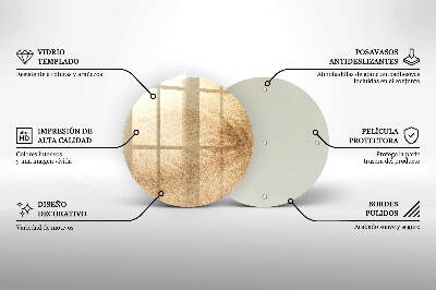 Síri gyertya alátét Homok