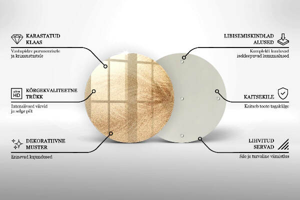 Síri gyertya alátét Homok