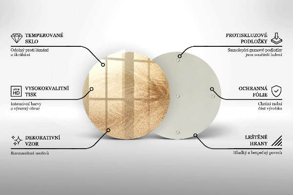 Síri gyertya alátét Homok