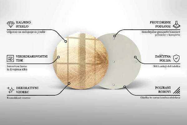 Síri gyertya alátét Homok