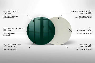 Síri gyertya alátét Szín zöld