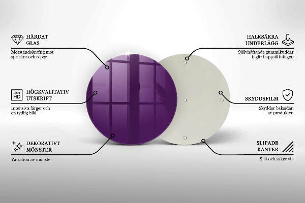 Síri gyertya alátét Ibolya