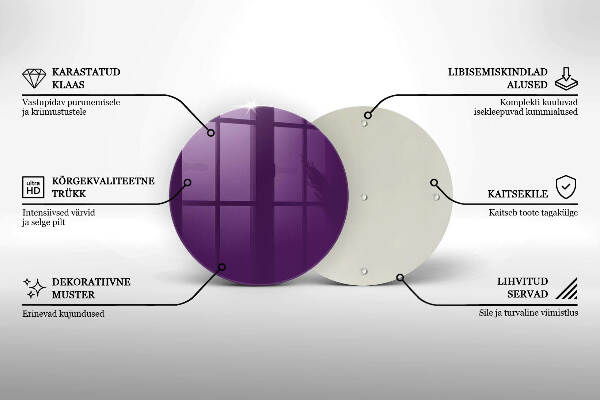 Síri gyertya alátét Ibolya