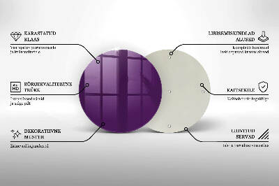 Síri gyertya alátét Ibolya