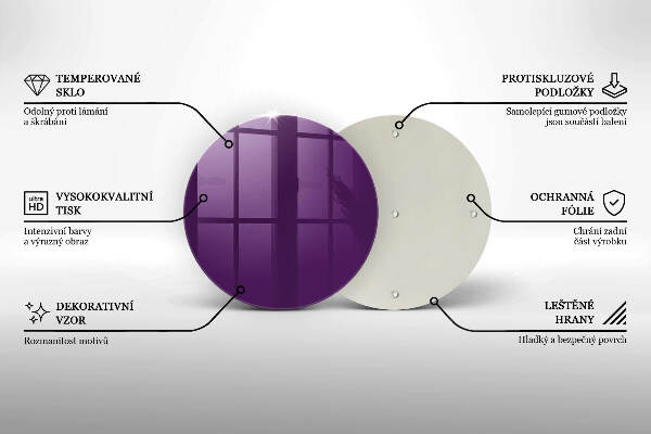 Síri gyertya alátét Ibolya