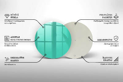 Üveg alátét gyertyákhoz Szín zöld