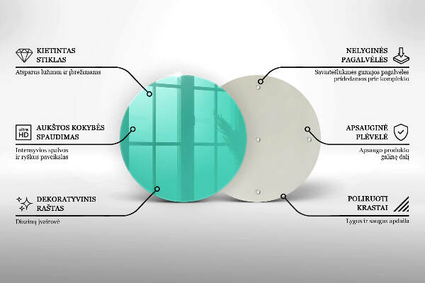 Üveg alátét gyertyákhoz Szín zöld