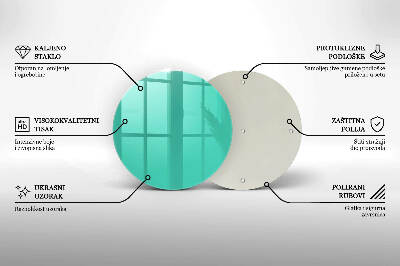 Üveg alátét gyertyákhoz Szín zöld