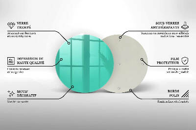 Üveg alátét gyertyákhoz Szín zöld