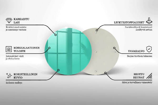 Üveg alátét gyertyákhoz Szín zöld