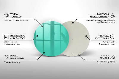 Üveg alátét gyertyákhoz Szín zöld