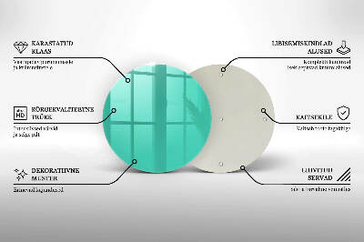 Üveg alátét gyertyákhoz Szín zöld