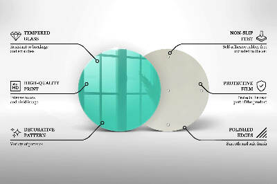 Üveg alátét gyertyákhoz Szín zöld