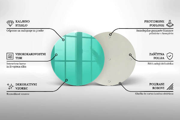 Üveg alátét gyertyákhoz Szín zöld