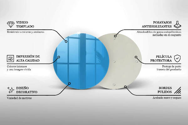 Síri gyertya alátét Szín kék