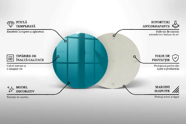 Síri gyertya alátét Türkiz színű