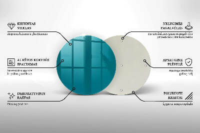 Síri gyertya alátét Türkiz színű