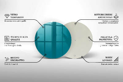 Síri gyertya alátét Türkiz színű