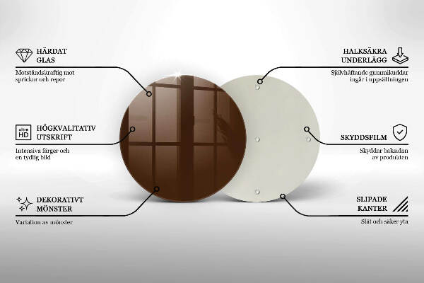 Síri gyertya alátét Barna színű