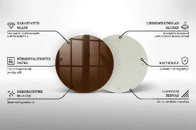 Síri gyertya alátét Barna színű