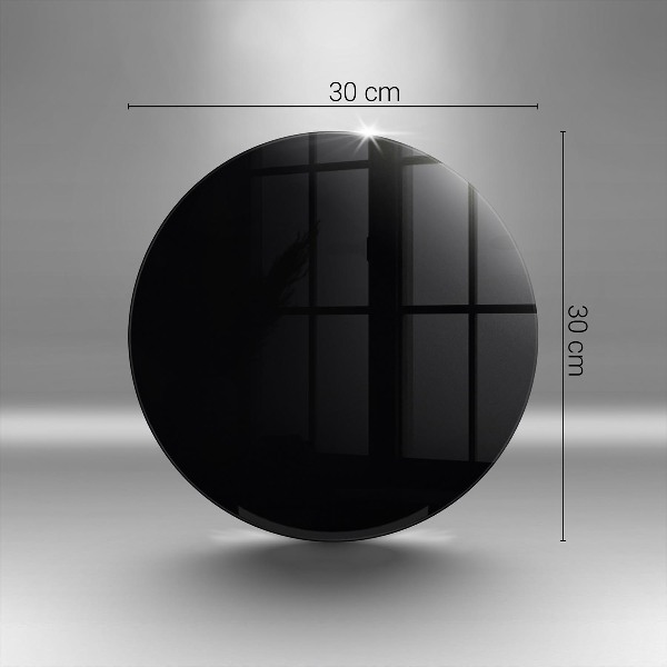 Üveg alátét gyertyákhoz Szín: fekete