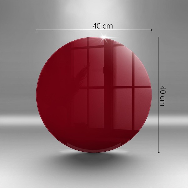 Síri gyertya alátét Bordó színű