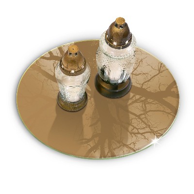 Síri gyertya alátét Bézs színű