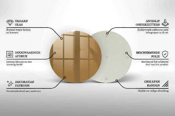 Síri gyertya alátét Bézs színű