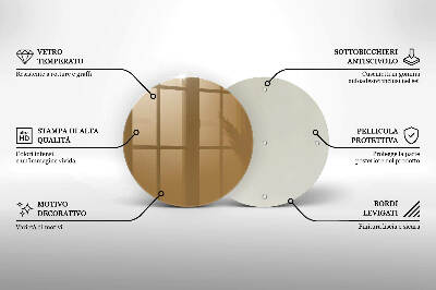Síri gyertya alátét Bézs színű