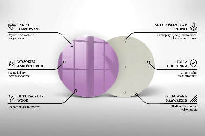 Üveg alátét gyertyákhoz Ibolya