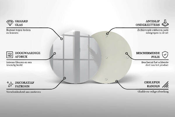Síri gyertya alátét Szürke szín