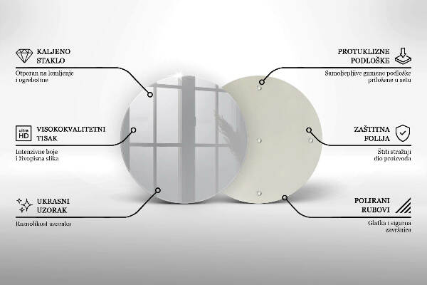 Síri gyertya alátét Szürke szín