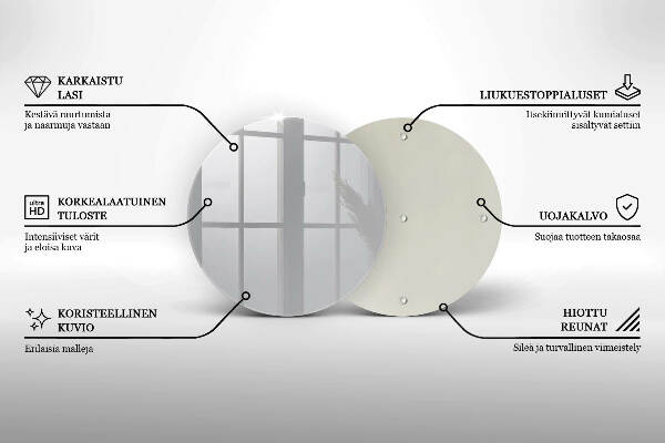 Síri gyertya alátét Szürke szín