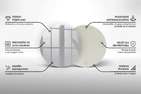 Síri gyertya alátét Szürke szín